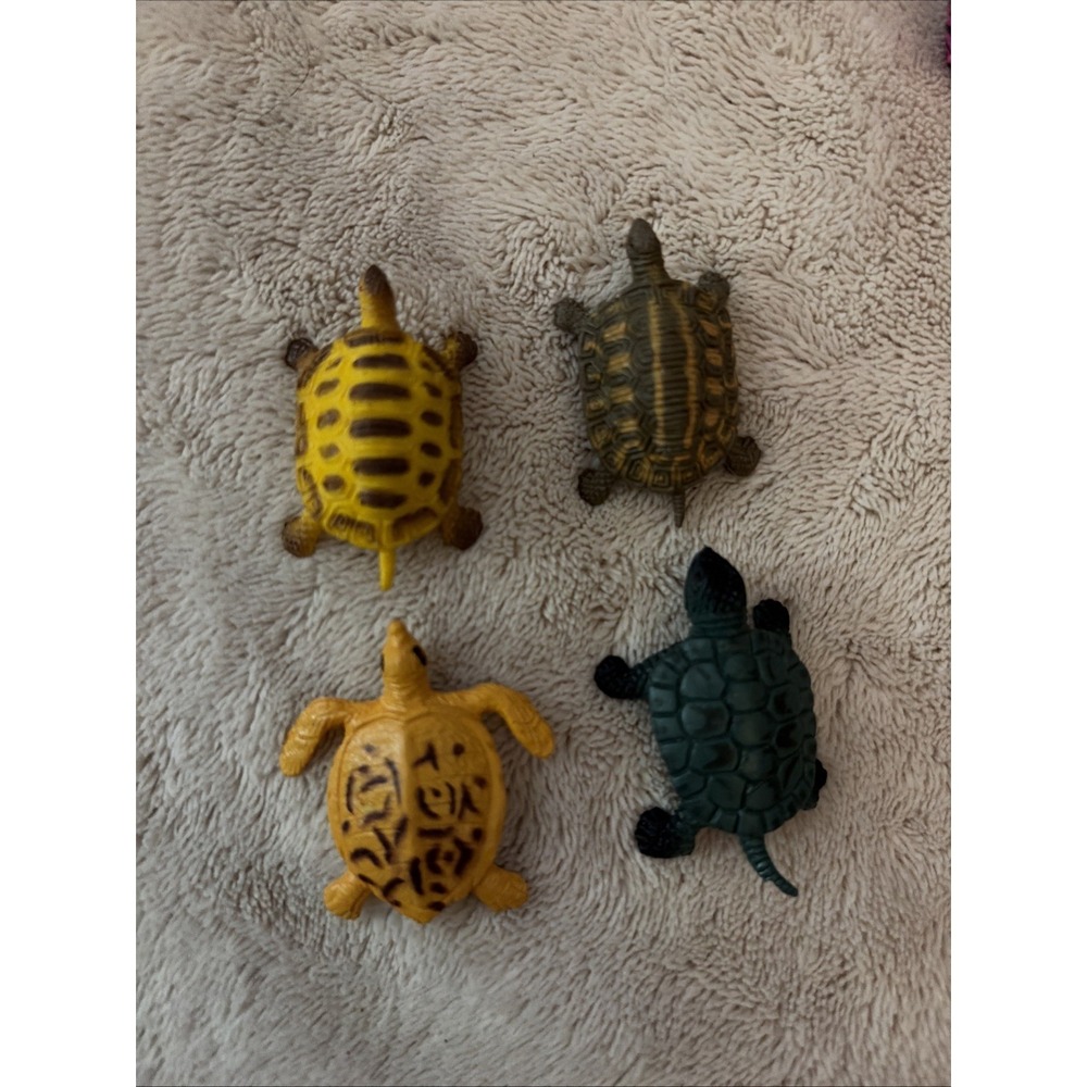 Tortoise Turtle Figurine Toy Collection Realistic Wildlife‎ Animal Figure Lot 4